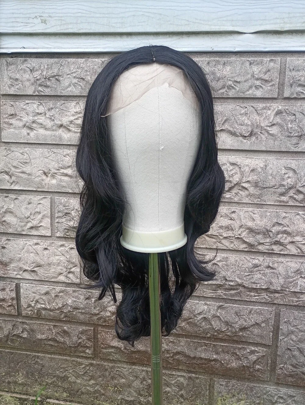 Black Lace Front Long Wavy Women's Wig